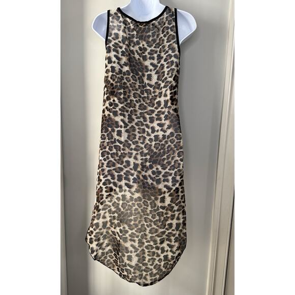 Vintage Wet Seal Cheetah Bedazzled Women’s Top Size S High Low Y2K Millennial - Picture 3 of 13